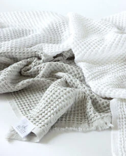 Washed Waffle Guest Towel -Home Textiles Shop WashedCottonWaffleFouta3