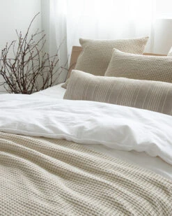 Washed Waffle Ecru -Home Textiles Shop WashedWaffleEcru9