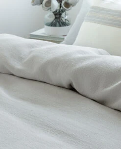 Xavier Washed Piqué Cement -Home Textiles Shop Xavier Washed Pique Cement 2