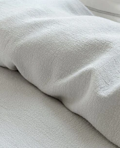 Xavier Washed Piqué Cement -Home Textiles Shop Xavier Washed Pique Cement 3