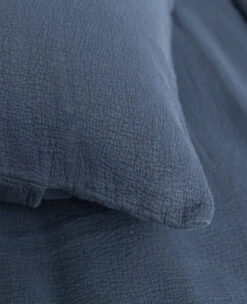 Xavier Washed Piqué Navy 13 Xavier Washed Piqué Navy -Home Textiles Shop XavierWashedPiqueNavy1