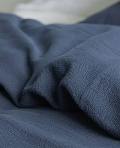 Xavier Washed Piqué Navy 11 Xavier Washed Piqué Navy -Home Textiles Shop XavierWashedPiqueNavy3