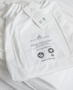 GOTS Zen Organic 200 Thread Count Percale Bundle White