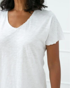 Zoe Sleep Tee 32 Zoe Sleep Tee -Home Textiles Shop Zoey Sleep Tee White2