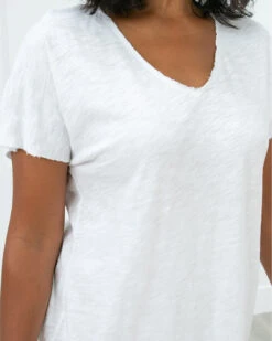 Zoe Sleep Tee 33 Zoe Sleep Tee -Home Textiles Shop Zoey Sleep Tee White3