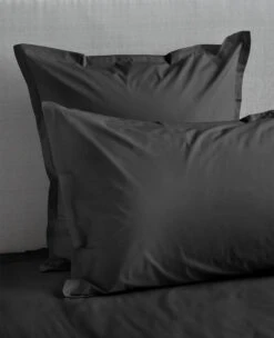 Basic 200 Thread Count Percale Black -Home Textiles Shop essential220 black shams