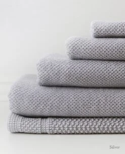 Honeycomb Towels -Home Textiles Shop honeycomb towels silver