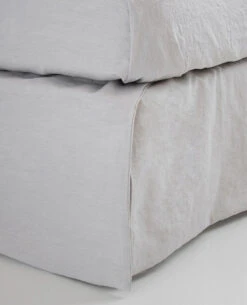 Washed Linen/Cotton Clay -Home Textiles Shop lavato clay bedskirt