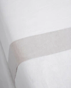 Washed Linen Contrast-Heading -Home Textiles Shop lavato clay contrast flatsheet2 2d905552 92df 4b24 969f f1790242f521