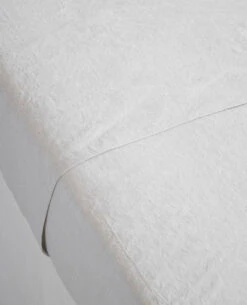 Washed Linen/Cotton Clay -Home Textiles Shop lavato clay flatsheet2