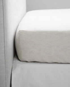 Washed Linen/Cotton Flax -Home Textiles Shop lavato flax fittedsheet1