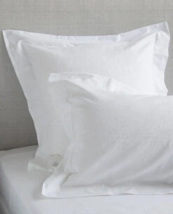 Washed Linen/Cotton White -Home Textiles Shop lavato white shams