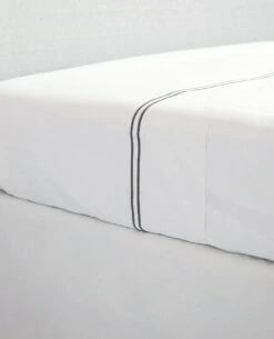 Hotel 2-Line Stitch 410 Thread Count Percale -Home Textiles Shop loft2line charcoal flatsheet1 53b95500 18b3 4f43 8064 92013b1ccabd