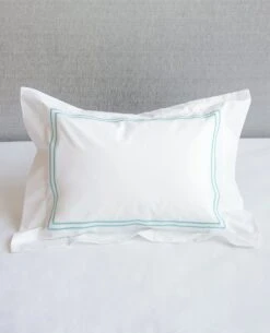 Hotel 2-Line Stitch 800 Thread Count Percale -Home Textiles Shop loft2line lagoon cushioncover 2d39d620 0af9 4308 9ec5 367b0d5620c6