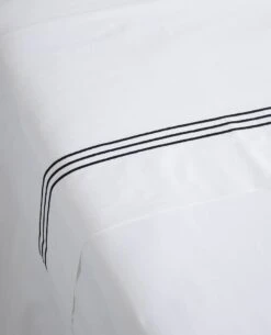 Hotel 3-Line Stitch 410 Thread Count Percale -Home Textiles Shop loft3line black flatsheet1 0f7ebea7 9b19 4631 8539 9387d3994066