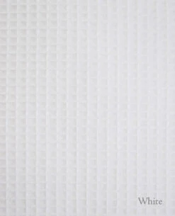 Mini-Waffle Piqué White & Pebble -Home Textiles Shop pique white