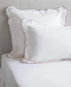 Scallop 220 Thread Count Percale -Home Textiles Shop scallop red shams d049ddd9 db70 4887 895f 1ef4fbc06d15
