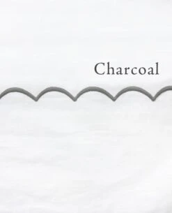 Scallop 220 Thread Count Percale -Home Textiles Shop scallopCharcoal 1