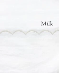 Scallop 220 Thread Count Percale -Home Textiles Shop scallopMilk 1