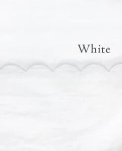Scallop 220 Thread Count Percale -Home Textiles Shop scallopWhite 1