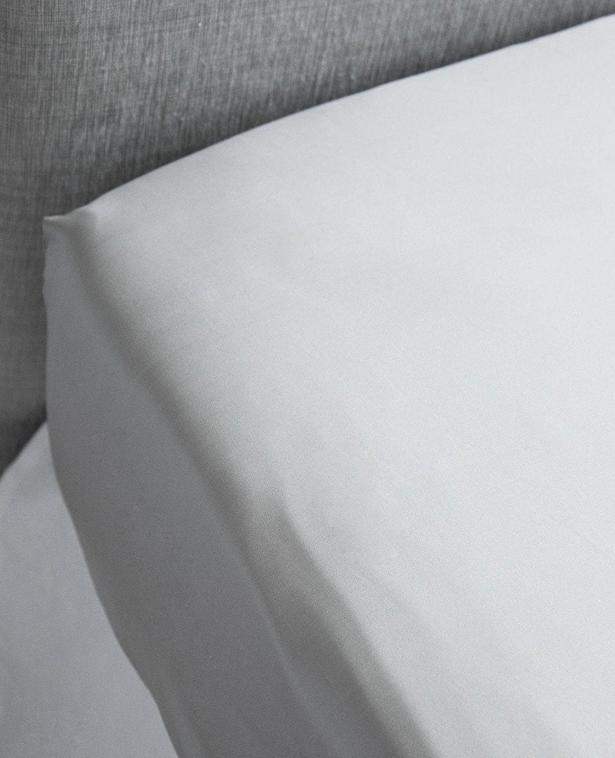 Silky 600 Thread Count Cotton Sateen Grey 7 Silky 600 Thread Count Cotton Sateen Grey - Image 5
