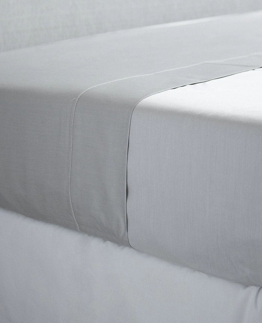 Silky 600 Thread Count Cotton Sateen Grey 6 Silky 600 Thread Count Cotton Sateen Grey - Image 4